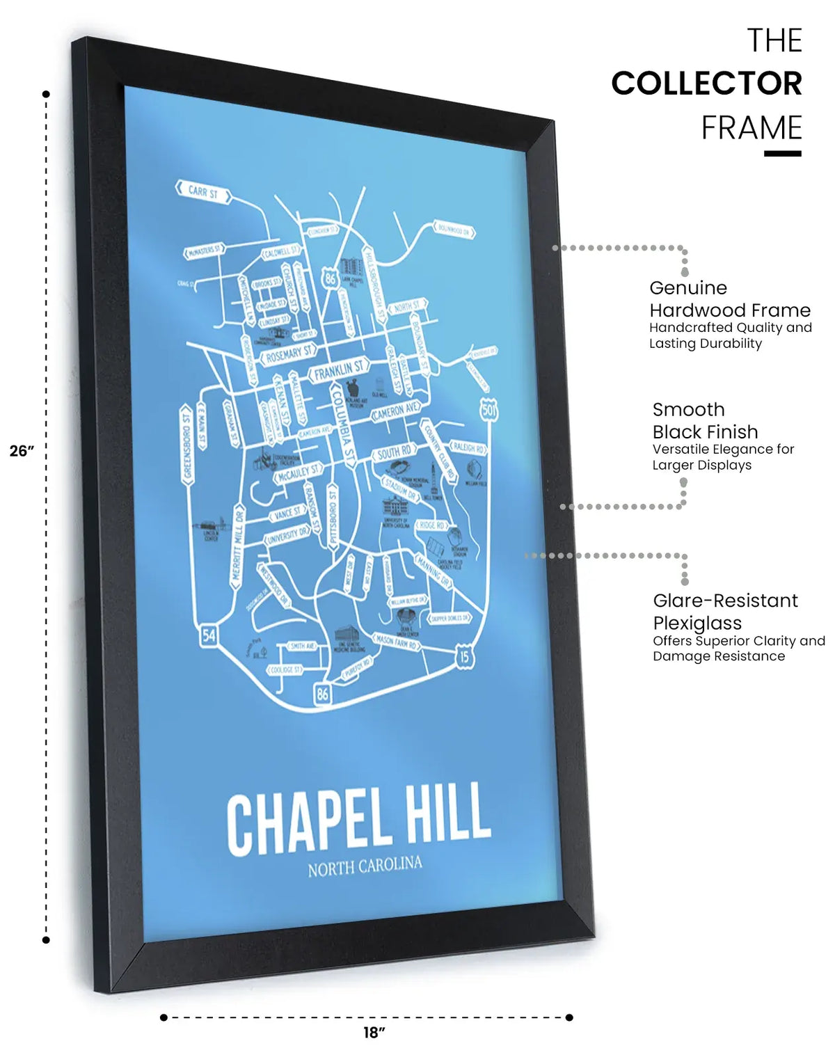 Chapel Hill, North Carolina street map