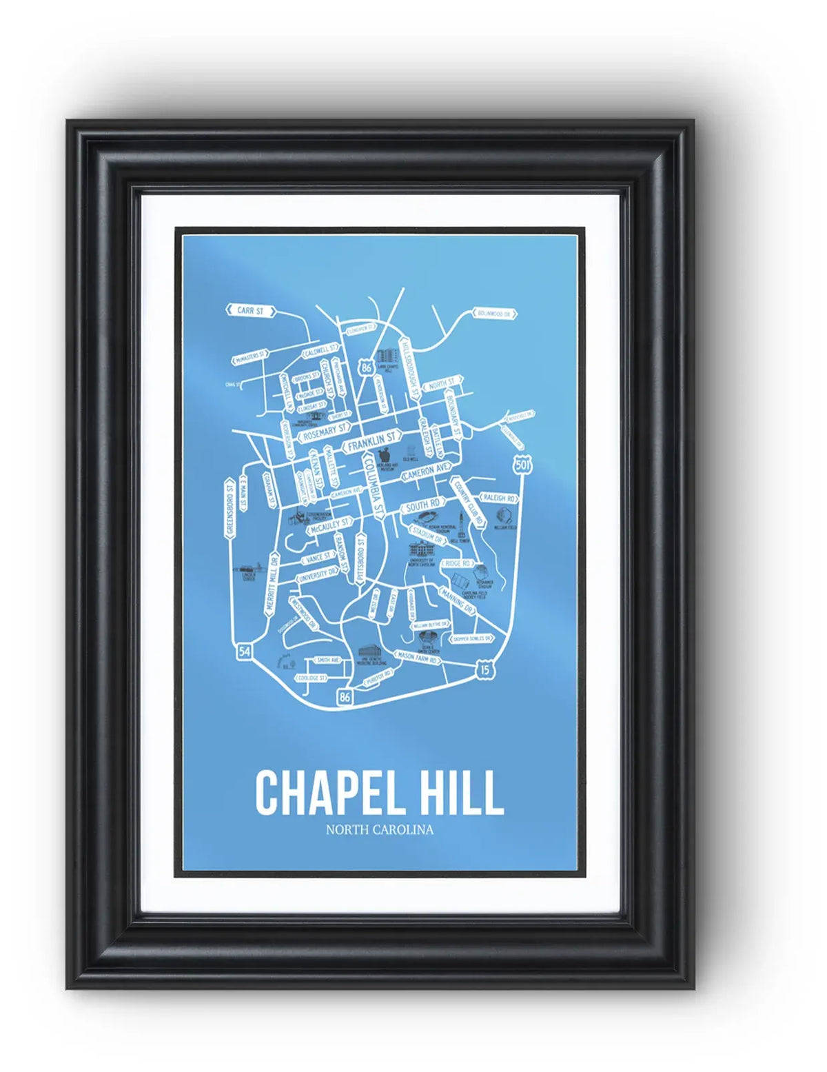 Chapel Hill, North Carolina street map