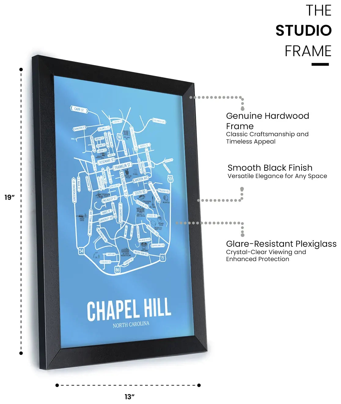Chapel Hill, North Carolina street map