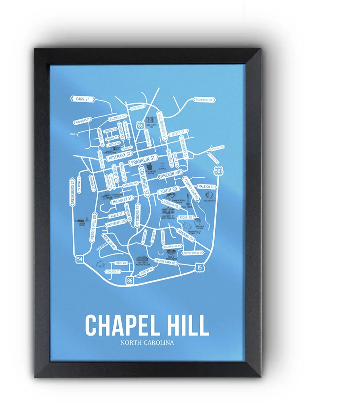 Chapel Hill, North Carolina street map