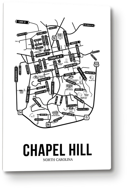 Chapel Hill, North Carolina street map