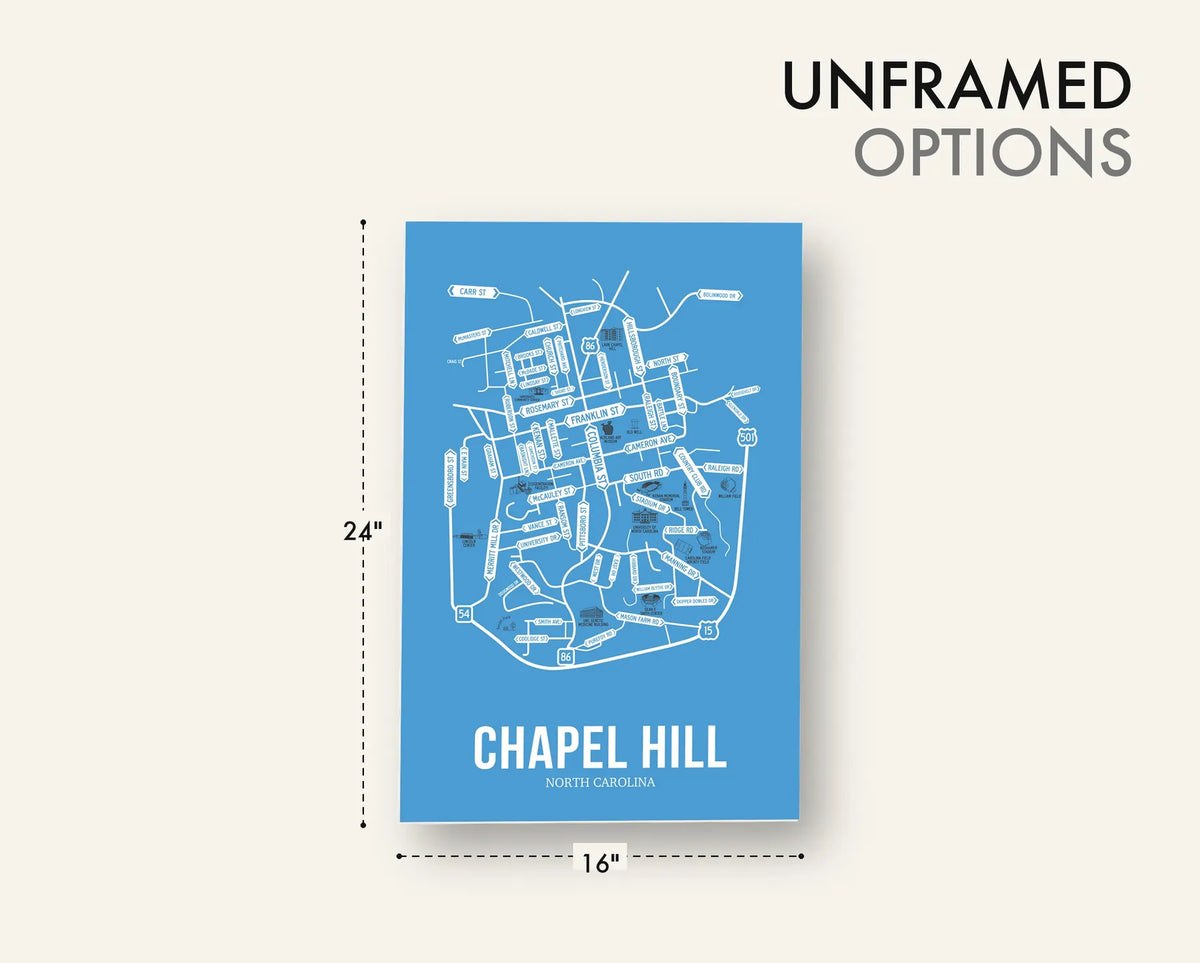Chapel Hill, North Carolina street map