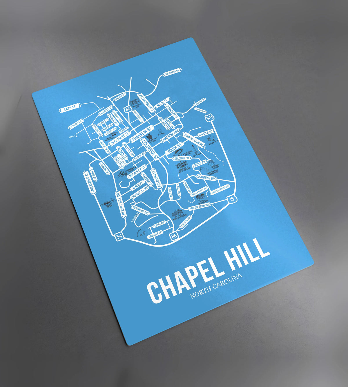 Chapel Hill, North Carolina street map