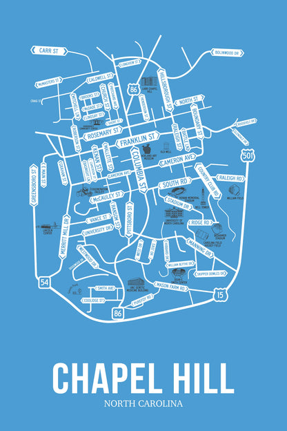 Chapel Hill, North Carolina street map