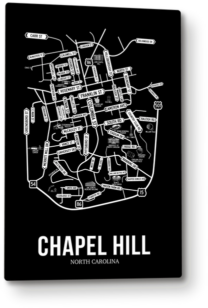 Chapel Hill, North Carolina street map