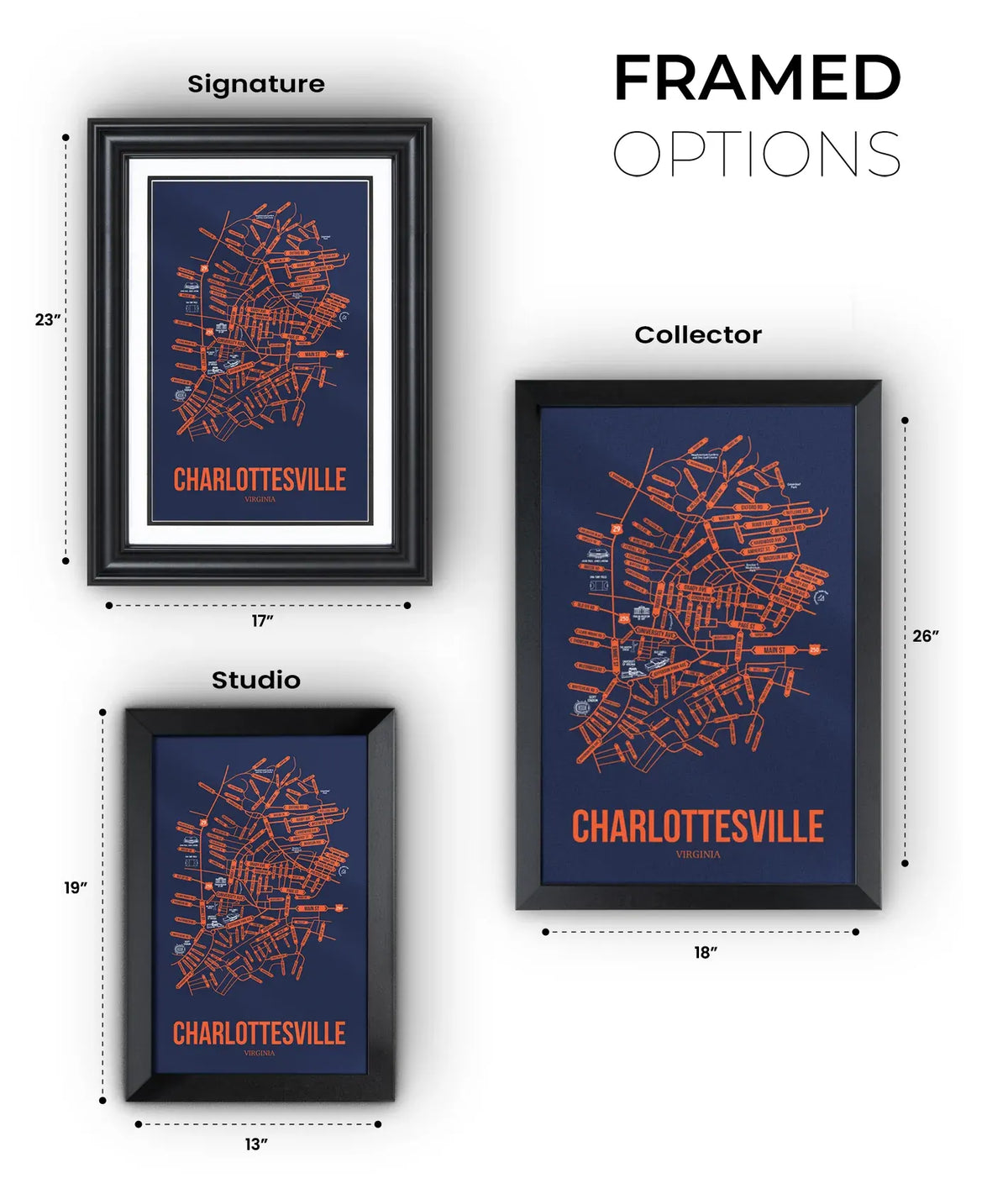 Charlottesville, Virginia street map