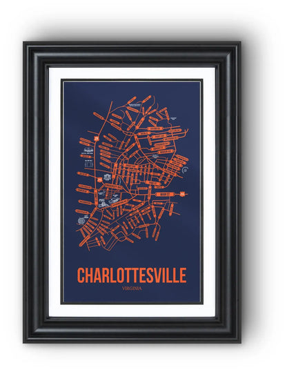 Charlottesville, Virginia street map