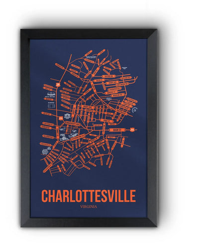 Charlottesville, Virginia street map