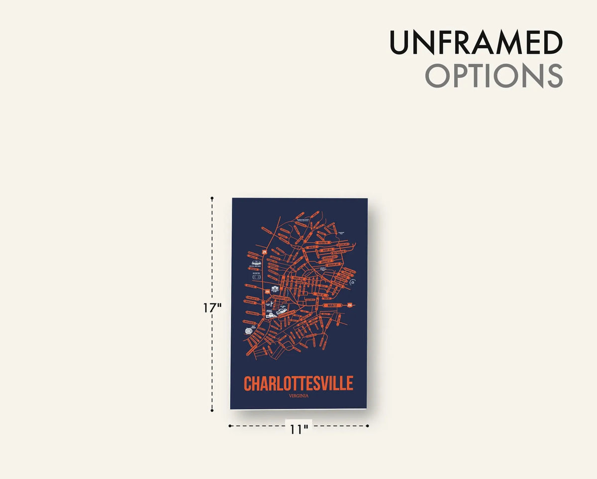 Charlottesville, Virginia street map