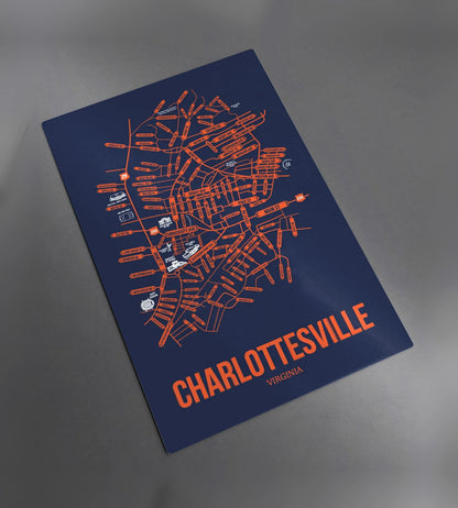 Charlottesville, Virginia street map