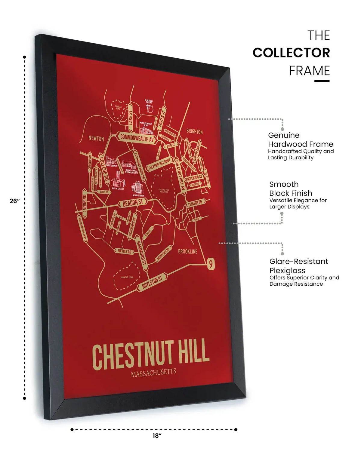 Chestnut Hill, Massachusetts street map