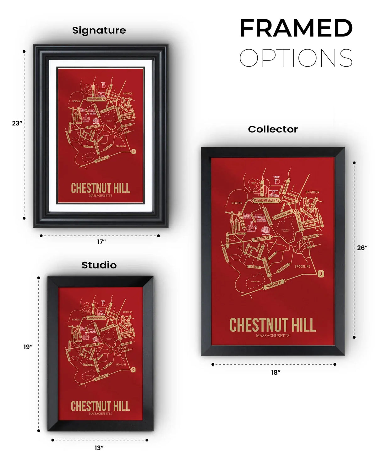 Chestnut Hill, Massachusetts street map