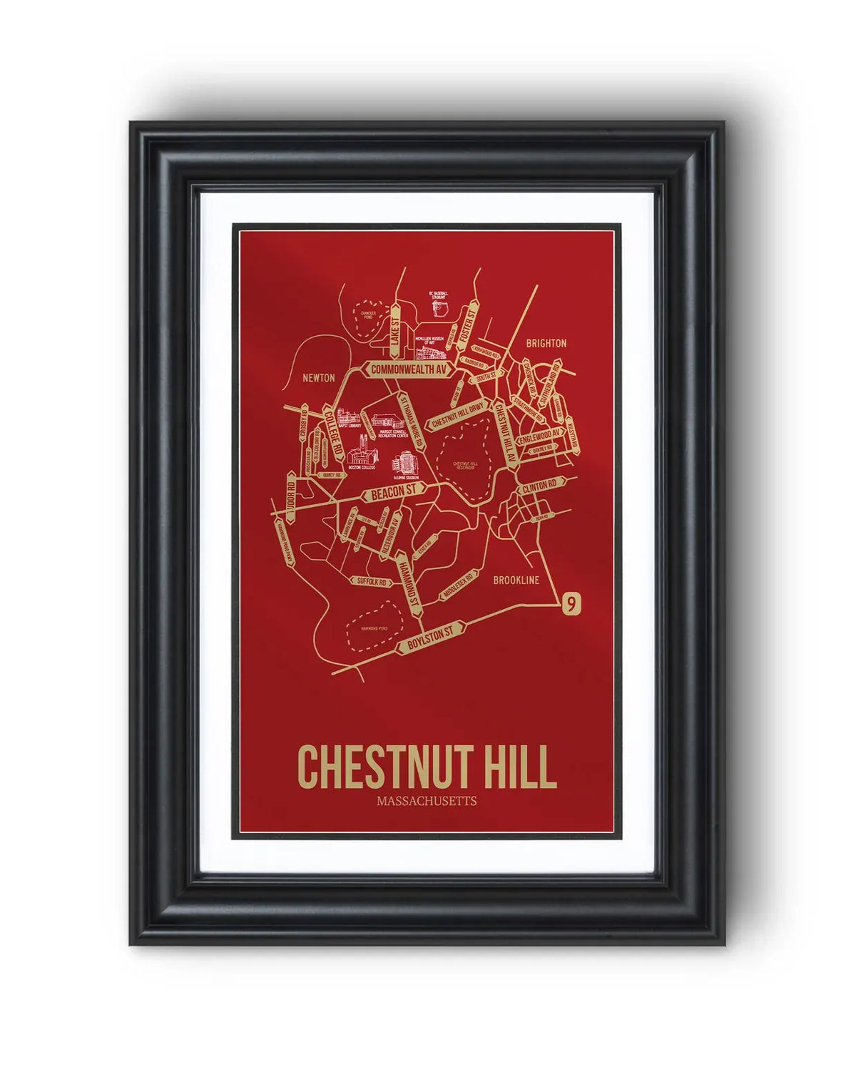 Chestnut Hill, Massachusetts street map