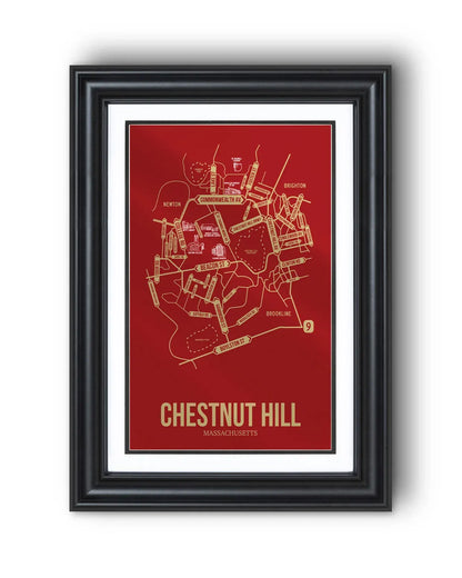 Chestnut Hill, Massachusetts street map