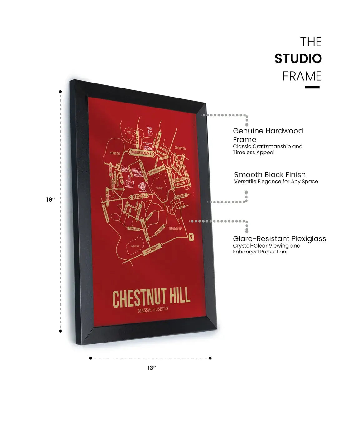 Chestnut Hill, Massachusetts street map