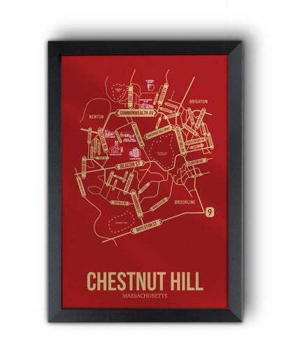 Chestnut Hill, Massachusetts street map