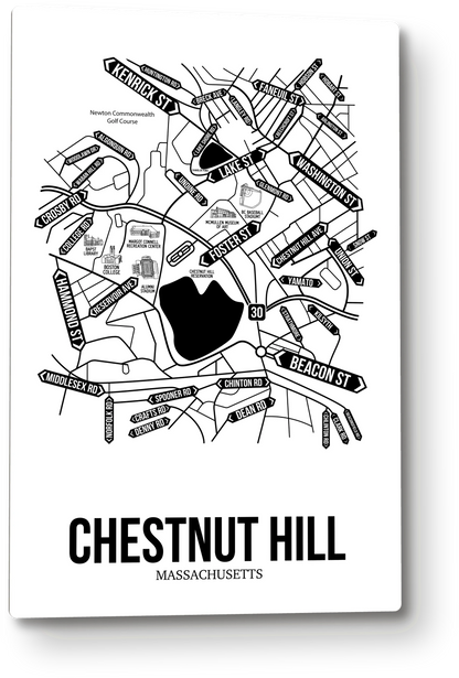 Chestnut Hill, Massachusetts street map