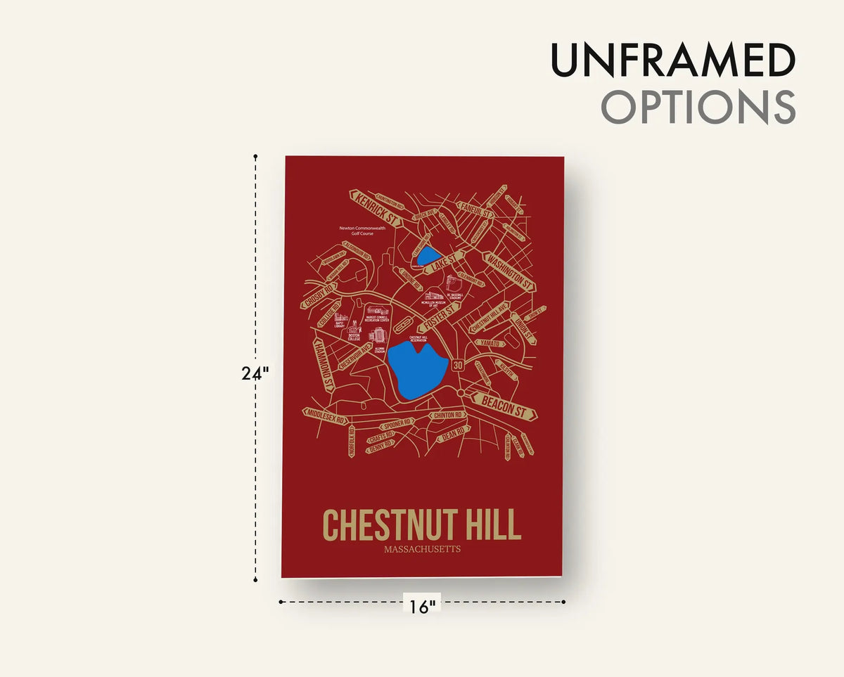 Chestnut Hill, Massachusetts street map