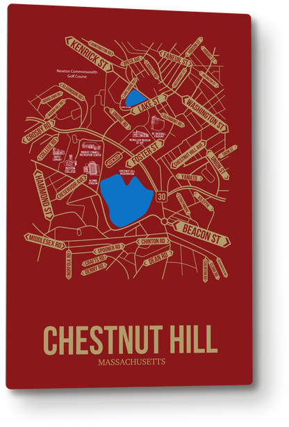 Chestnut Hill, Massachusetts street map