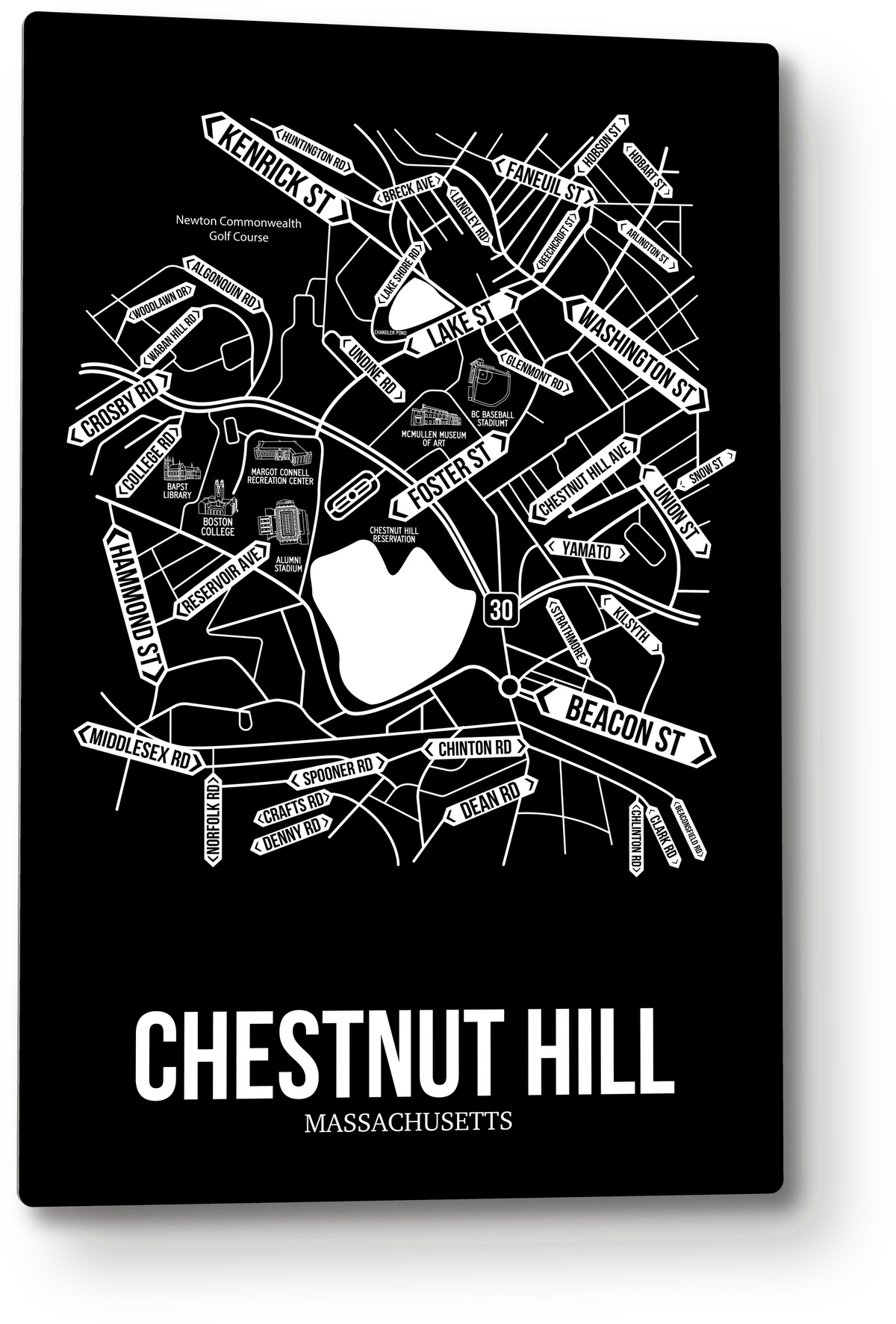 Chestnut Hill, Massachusetts street map