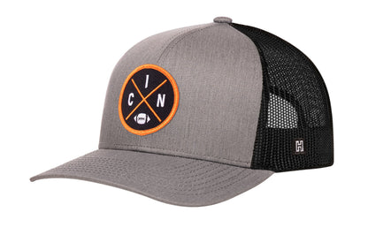Cincinnati Football Trucker Hat  |  CIN X Snapback