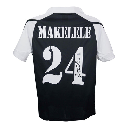 Claude Makelele Signed Real Madrid Adidas Authentic Jersey Size Large (Beckett)