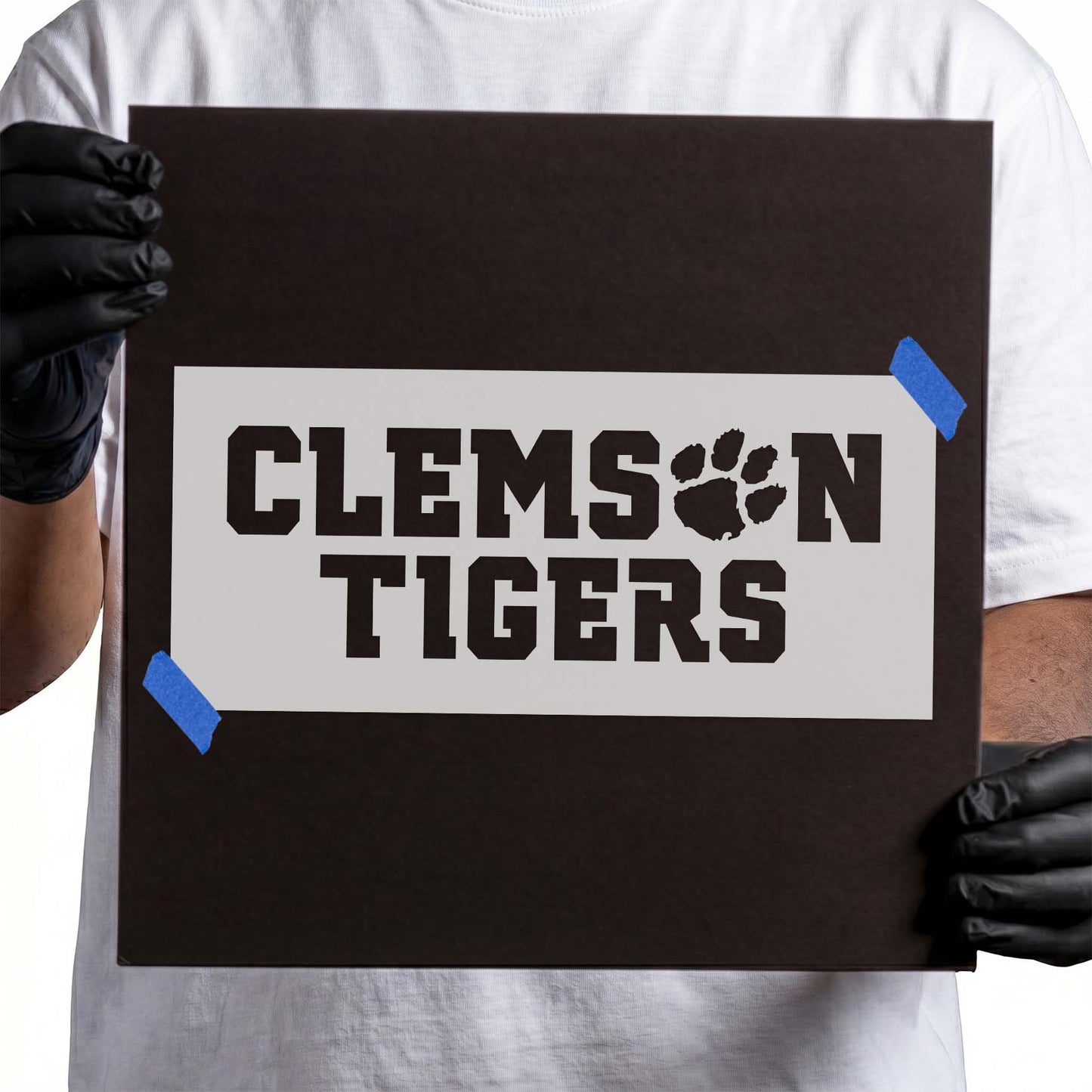 Clemson Tigers Text Stencil