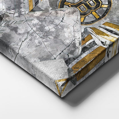 Linus Ullmark Canvas Art – Boston Bruins Wall Decor