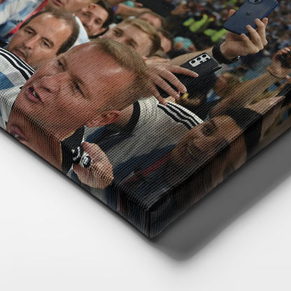 Lionel Messi World Cup Celebration Canvas Art - Soccer Wall Decor Poster