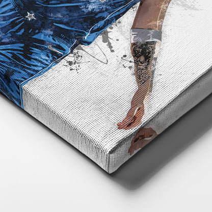 Luka Doncic & Dirk Nowitzki Canvas Art – Dallas Mavericks Wall Decor
