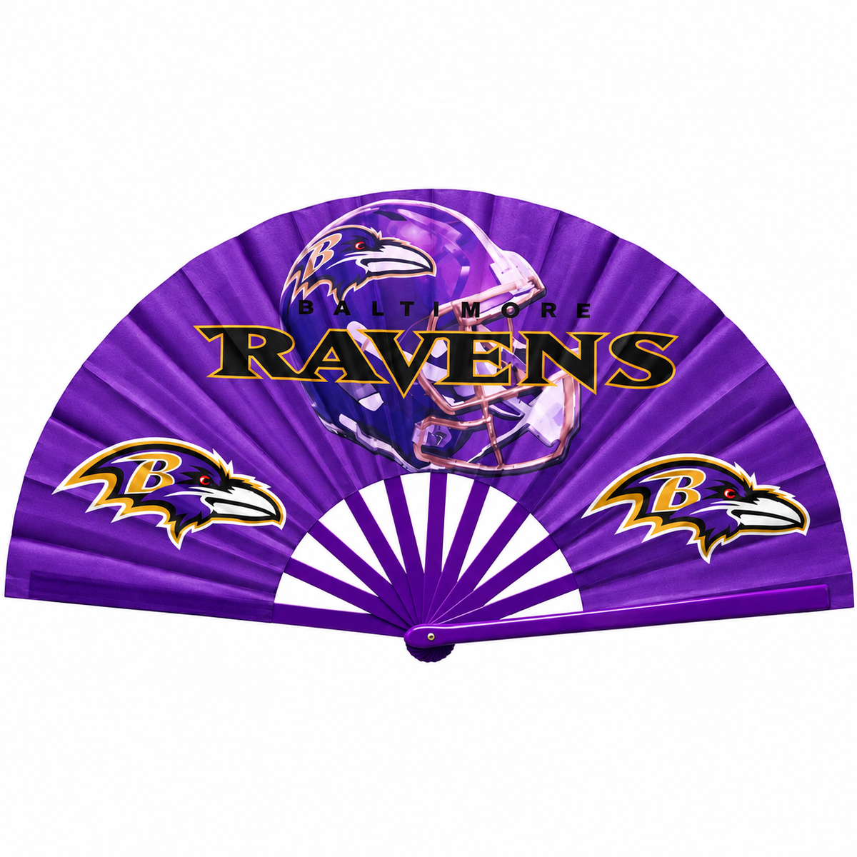 Baltimore Ravens Hand Fan - Purple NFL Folding Fan