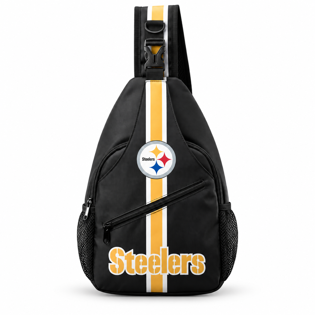 Pittsburgh Steelers Sling Bag, Crossbody Chest Bag, Game Day Backpack, Football Fan Gift