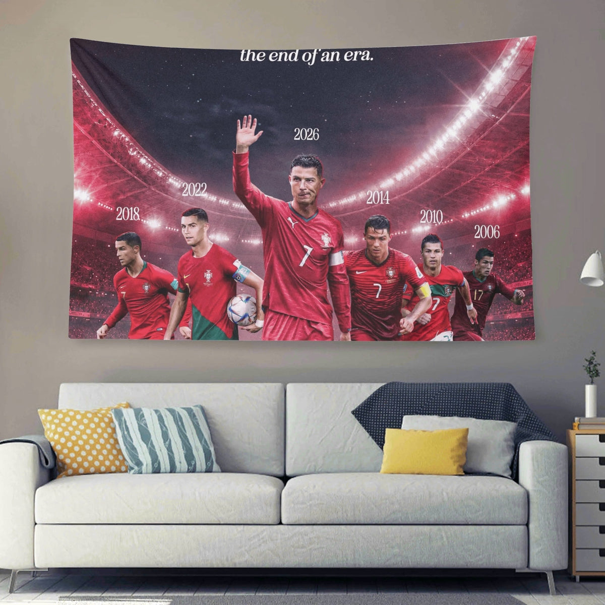 Cristiano Ronaldo Portugal End of An Era Flag For 2026 World Copa