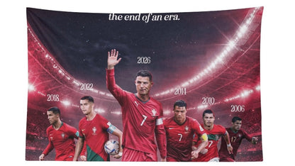 Cristiano Ronaldo Portugal End of An Era Flag For 2026 World Copa
