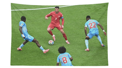 Cristiano Ronaldo Portugal Vs. Dr Congo Flag For 2026 World Copa