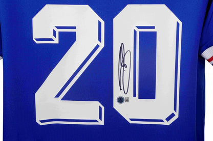 David Trezeguet Signed France National Team Adidas Jersey Beckett Authenticated Size Large