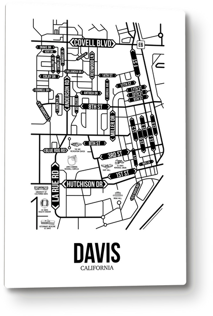 Davis, California street map