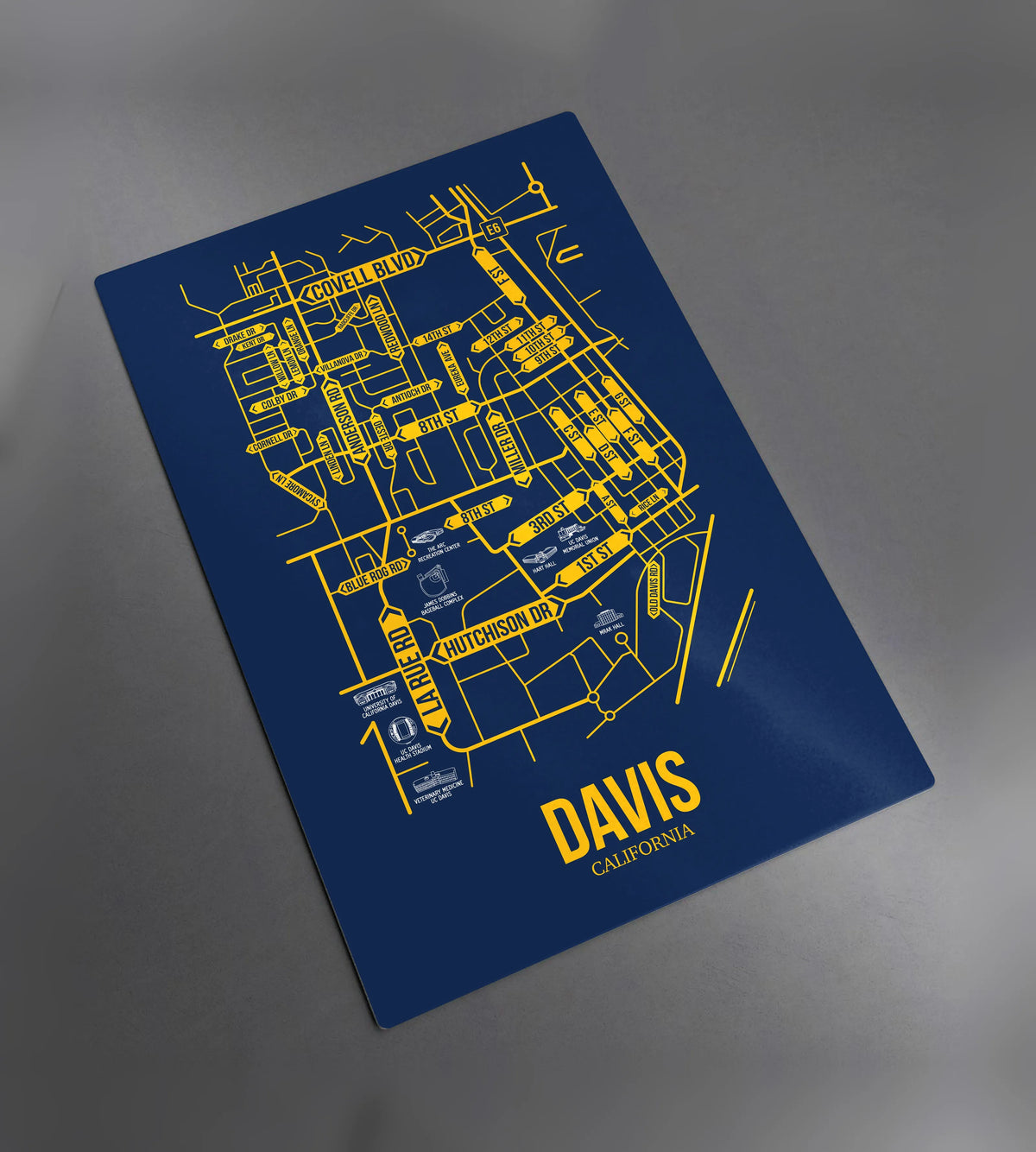 Davis, California street map