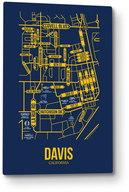 Davis, California street map
