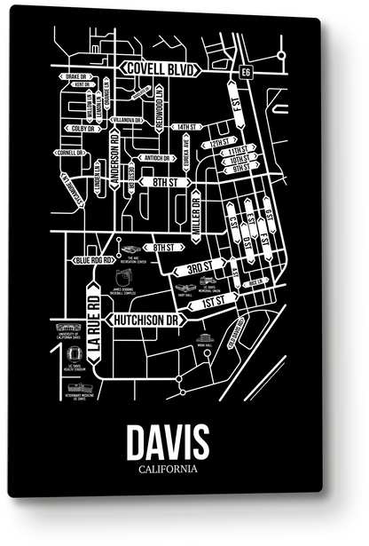 Davis, California street map