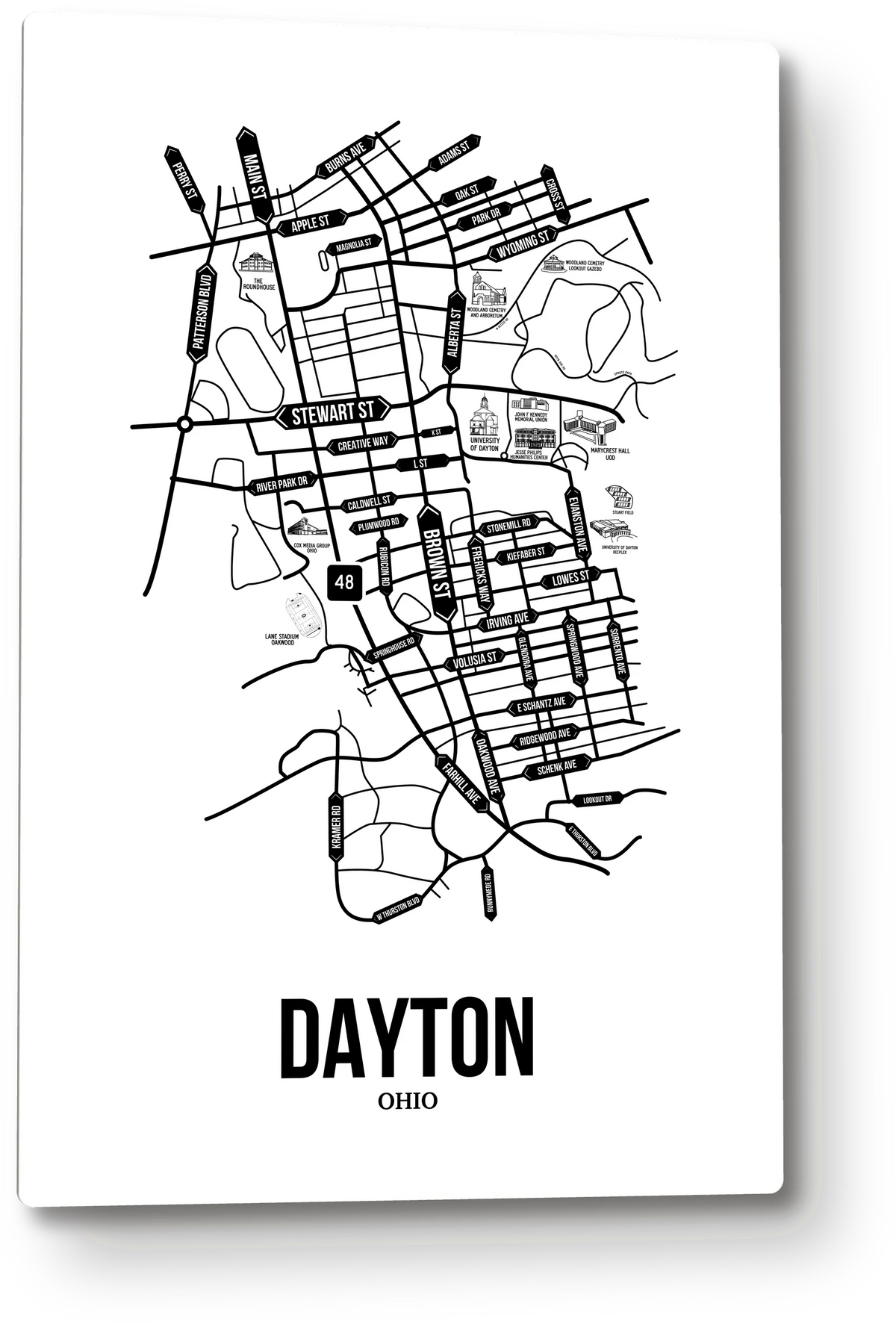 Dayton, Ohio street map
