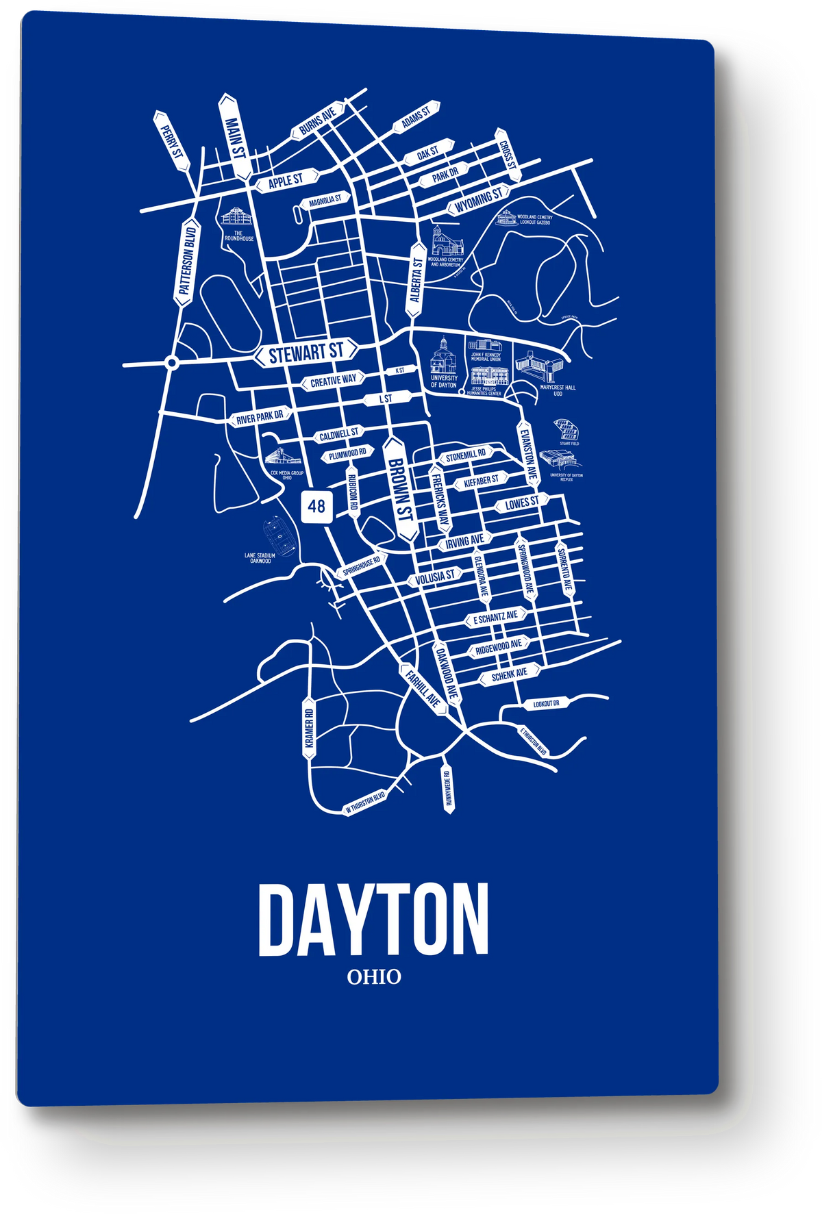 Dayton, Ohio street map