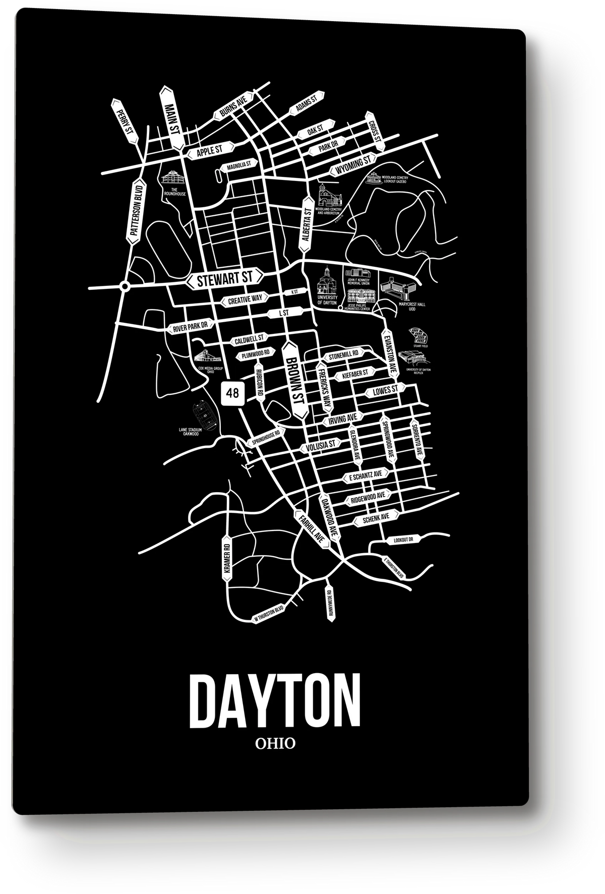 Dayton, Ohio street map