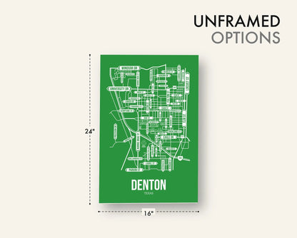 Denton, Texas street map