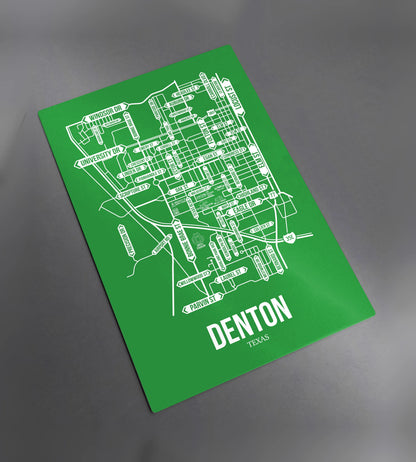 Denton, Texas street map