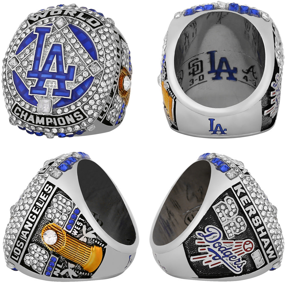 2020 Los Angeles Baseball Championship Ring – Fan Replica Collectible Gift