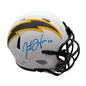 Justin Herbert Autographed Chargers Lunar Mini Helmet - FAN