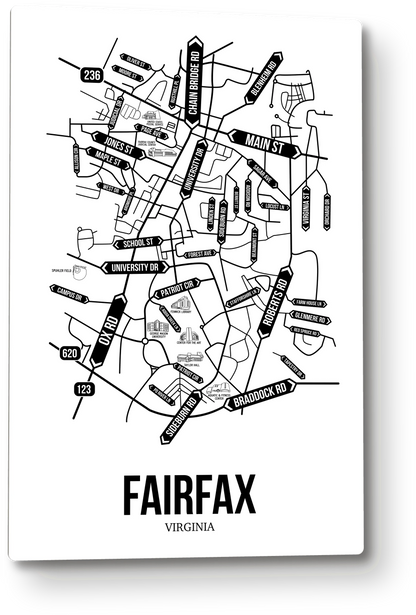 Fairfax, Virginia street map