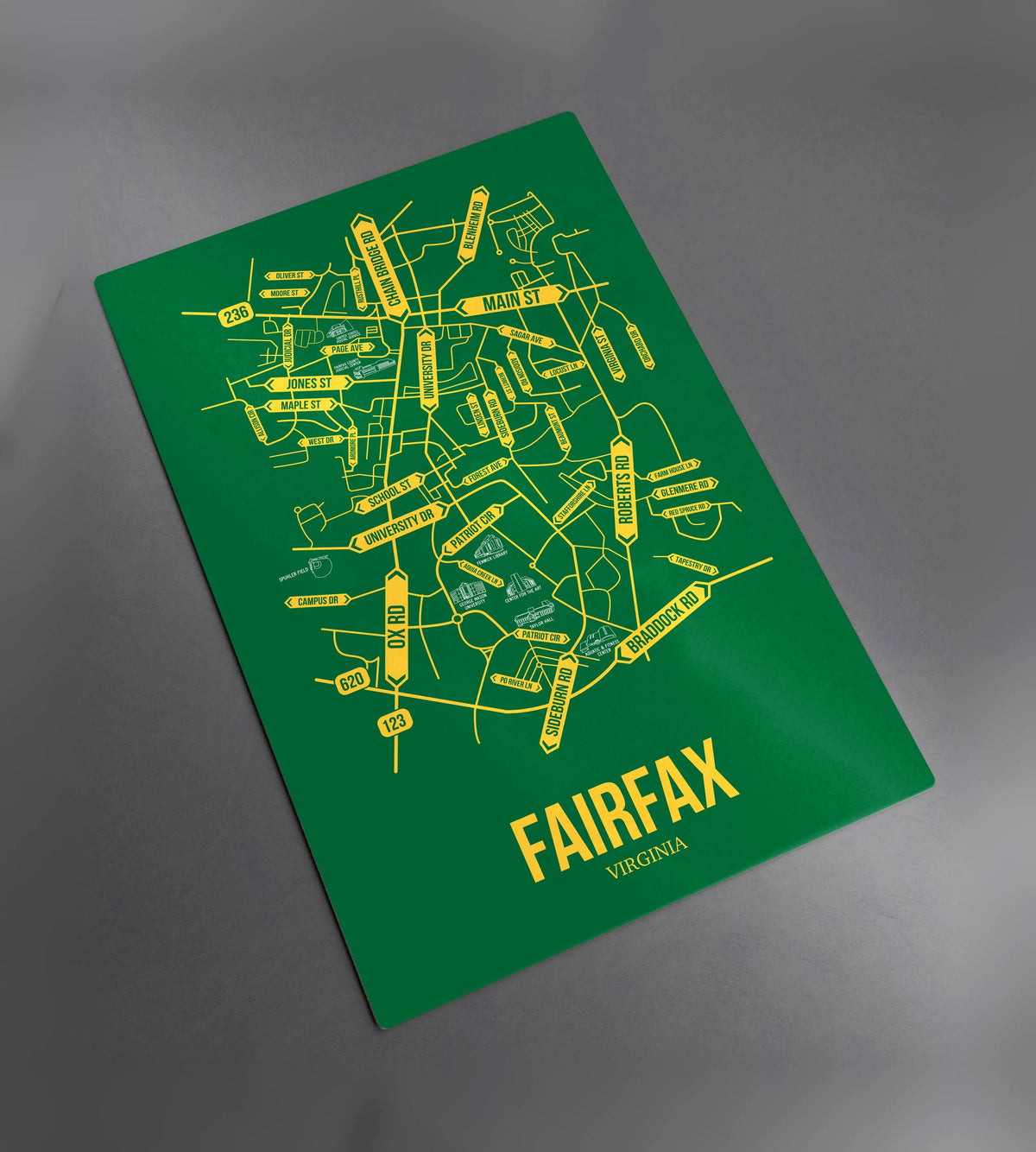 Fairfax, Virginia street map