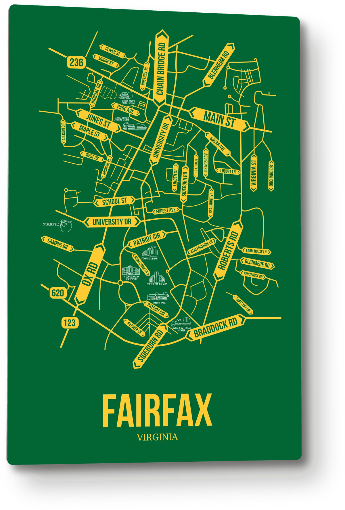 Fairfax, Virginia street map
